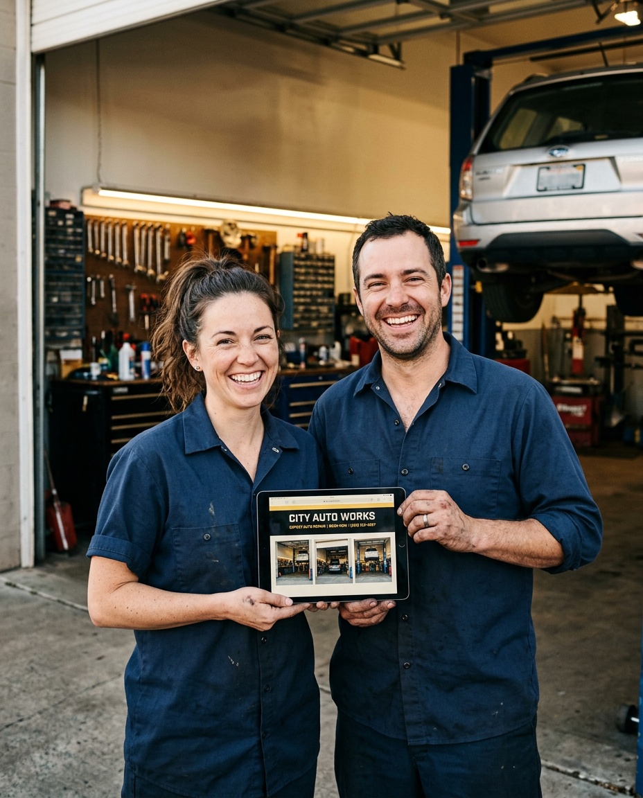 Auto repair partners excited about their website