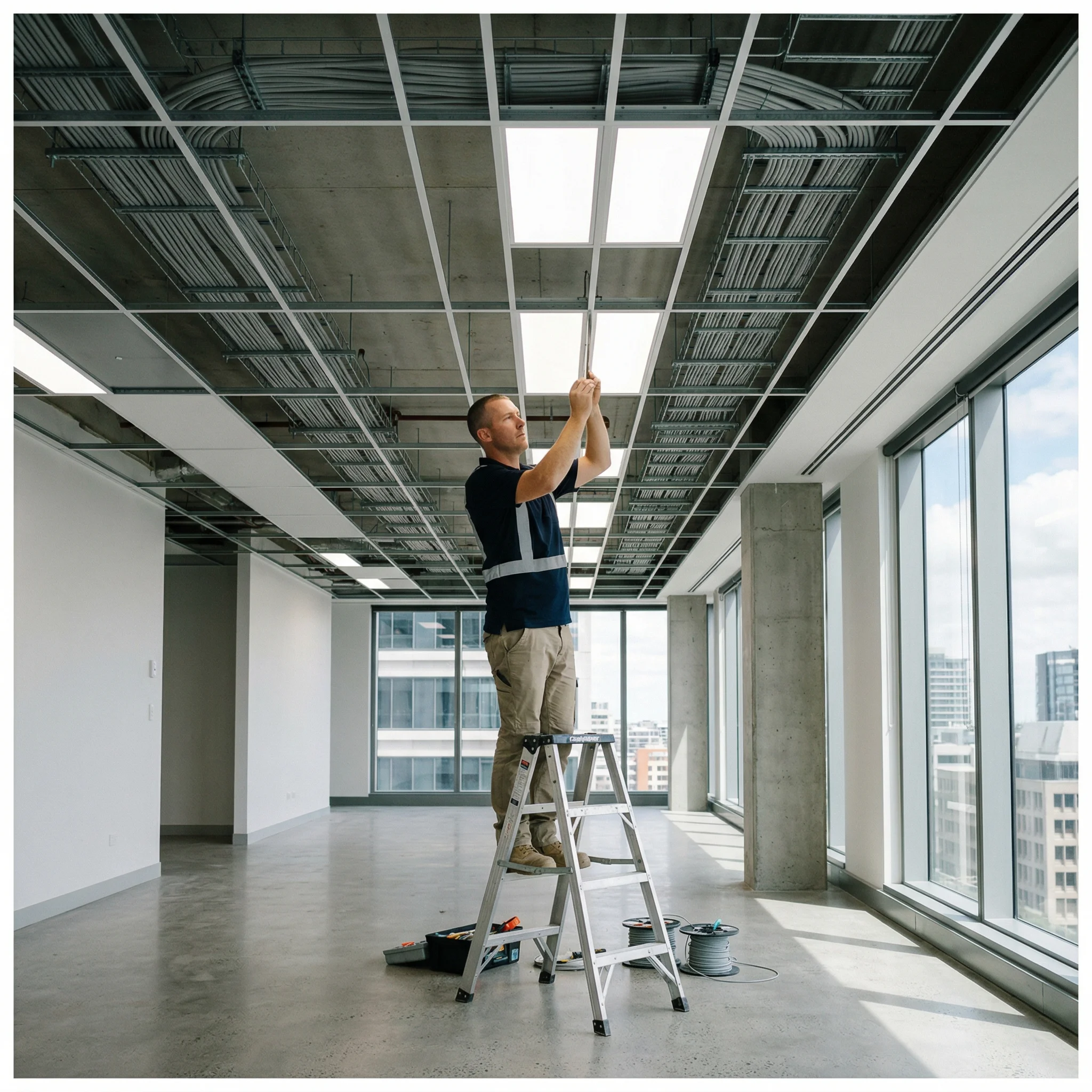 Commercial fitout wiring